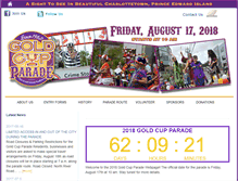 Tablet Screenshot of goldcupparade.ca
